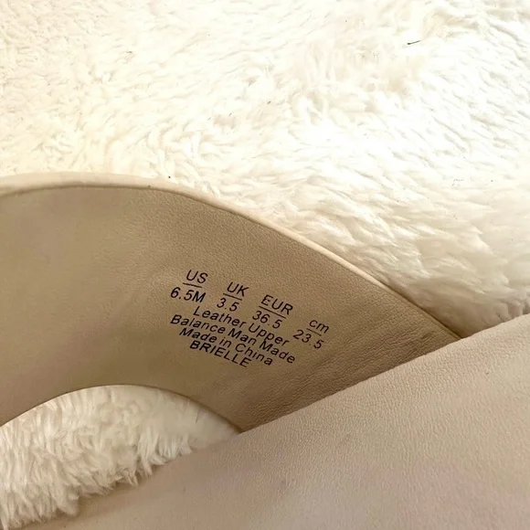 Franco Sarto Tan Sandals with Silver Chain Details Size 6.5 - Picture 5 of 8